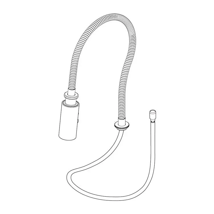 Brizo RP101562PC Hose Assembly Solna with Wand 3-9/16 Inch