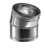 M&G DuraVent 10DCA-E15 Class A Chimney Pipe Galvanized 15 Degree Elbow 10 inches