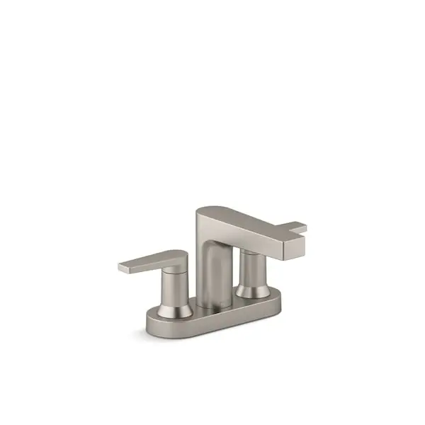 KOHLER 97031-4-BN Taut Two Handle Centerset Bathroom Sink Faucet