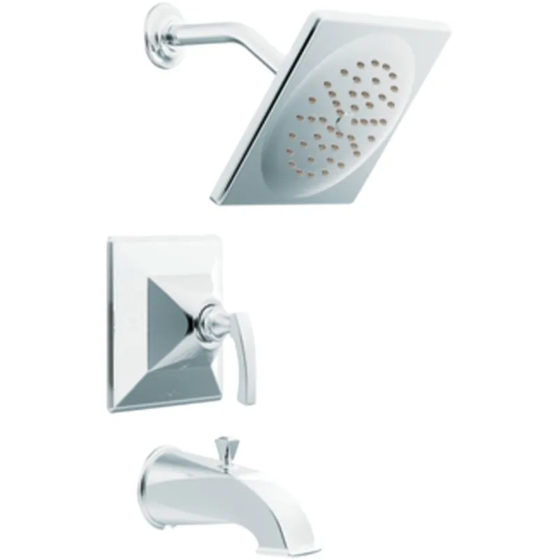 Moen TS354 Divine Posi-temp Tub/Shower Faucet with 2.5 GPM Rainshower