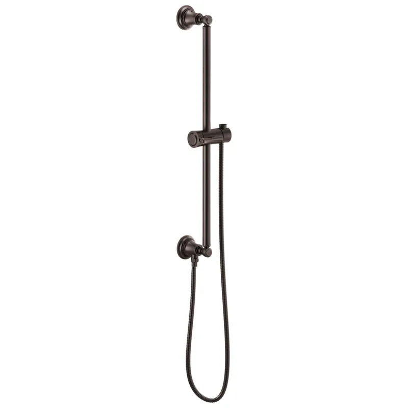 Brizo 74795-RB Universal Showering Classic Round Slide Bar With Hose