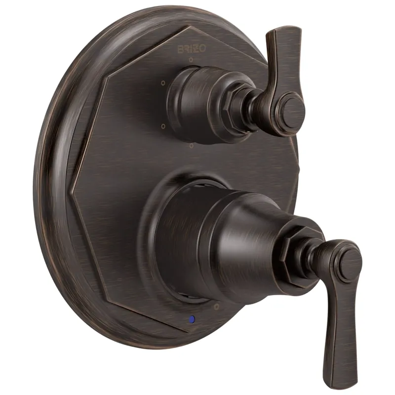 Brizo T75P660-RB Rook Two Handle Pressure Balancing Valve Trim