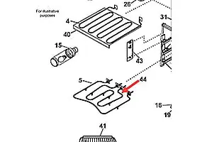 Fisher & Paykel 211707 Bake Element Inner 30 Replacement Parts