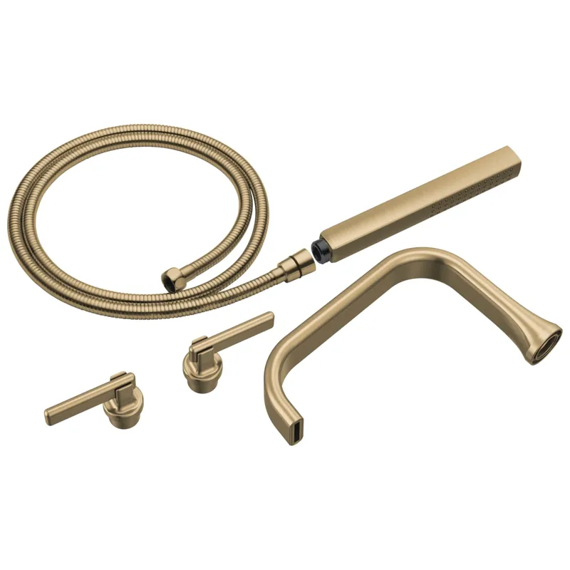 Brizo T70368-GL Allaria Two-Handle Tub Filler Trim Kit with Lever Handles