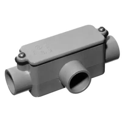 Carlon E983GR-CAR Type T Conduit Body 32 Cubic Inches 1-1/4 Inch