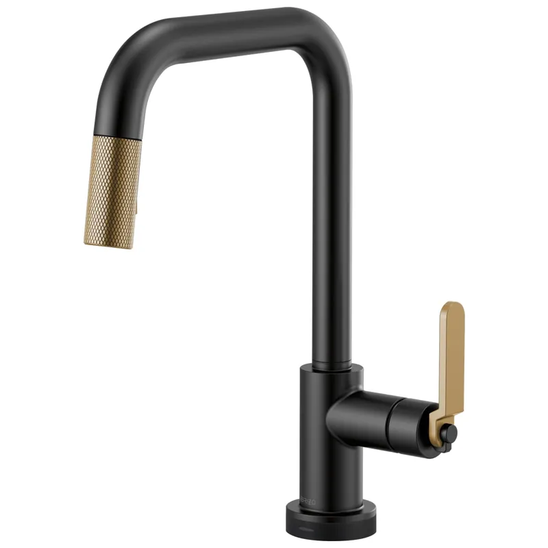Brizo 64054LF-BLGL Litze Single Handle Pull Down Kitchen Faucet
