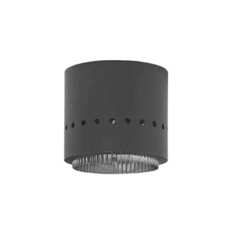 Metal-Fab 8DWBA Black Double Wall Stove Pipe Adapter