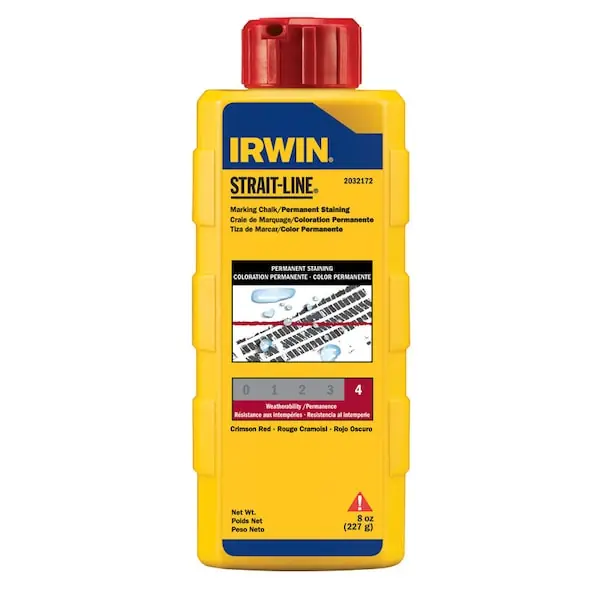 IRWIN 4935519 Chalk 6 Oz Crimson Red Permanent