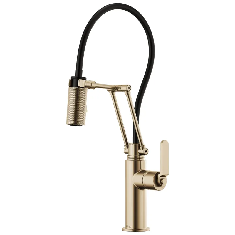 BRIZO 63244LF-GL Litze Single Handle Pull Down Kitchen Faucet