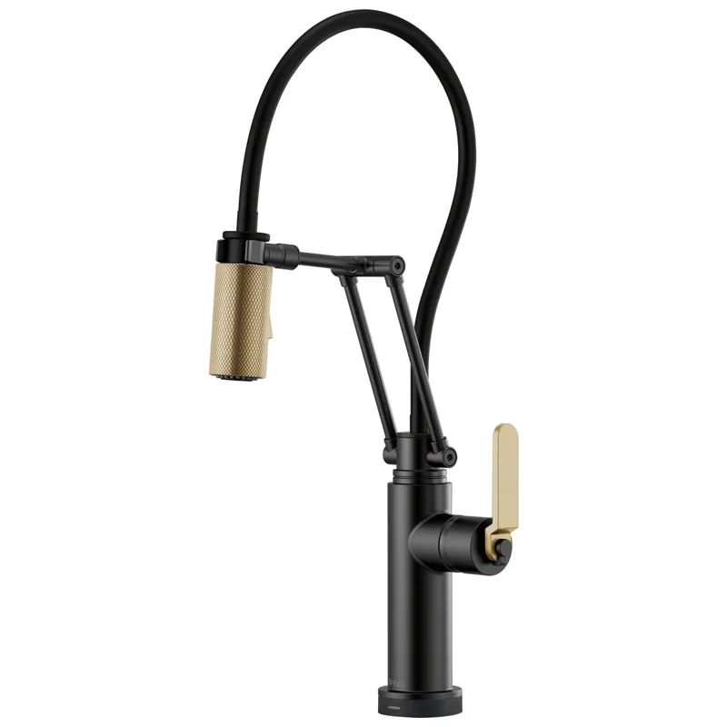 Brizo 64244LF-BLGL Litze Single Handle Pull Down Kitchen Faucet