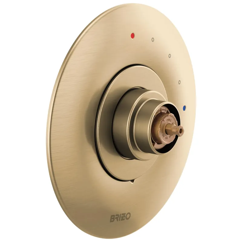 Brizo T60P075-GLLHP Odin Pressure Balancing Valve Trim in Luxe Gold