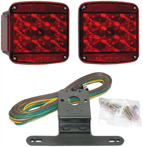 Peterson Manufacturing V941 Piranha Red LED Rear Trailer Light Kit