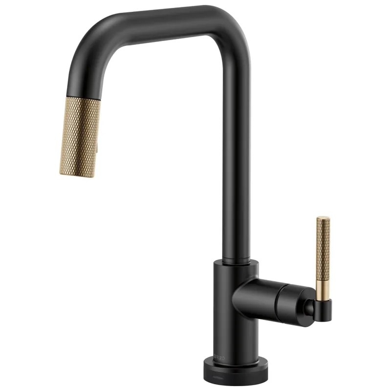 Brizo 64053LF-BLGL Litze Single Handle Pull Down Kitchen Faucet