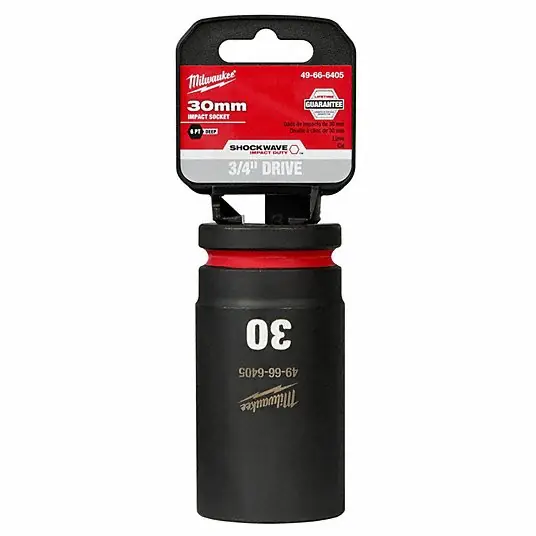 Milwaukee 49-66-6405 Shockwave Impact Duty 3/4 Drive 30MM Deep 6 Point Socket