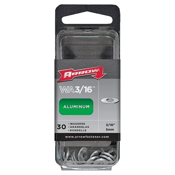 ARROW WA316 Washer 3/16 in ID Aluminum REPLACEMENT WA316