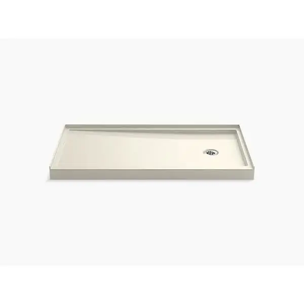 KOHLER 8458-96 Rely 60 Inches X 32 Inches Single-Threshold Shower Base With Right-Hand Drain