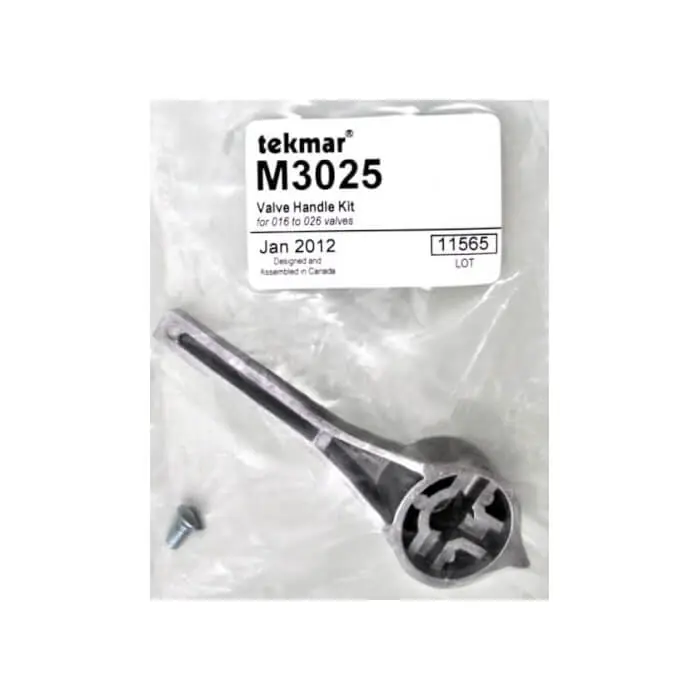 Tekmar M3025 Product Valve Handle & Retaining Screw