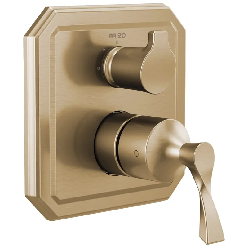 Brizo T75P530-GL Virage Two Handle Pressure Balancing Valve Trim