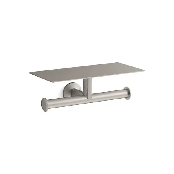 KOHLER 78384-BN Components Wall Toilet Tissue Holder Double Roll