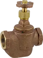 Aqualine SV-200 Straight Brass Valve W/Cross Handle 2 inches