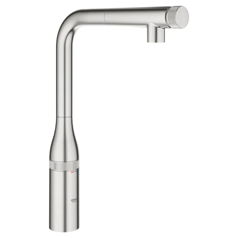 GROHE 31616DC0 Essence Single Handle Pull Out Kitchen Faucet 1.75 GPM