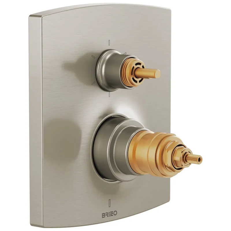 BRIZO T75606-NKLHP Kintsu Thermostatic Valve Trim in Luxe Nickel