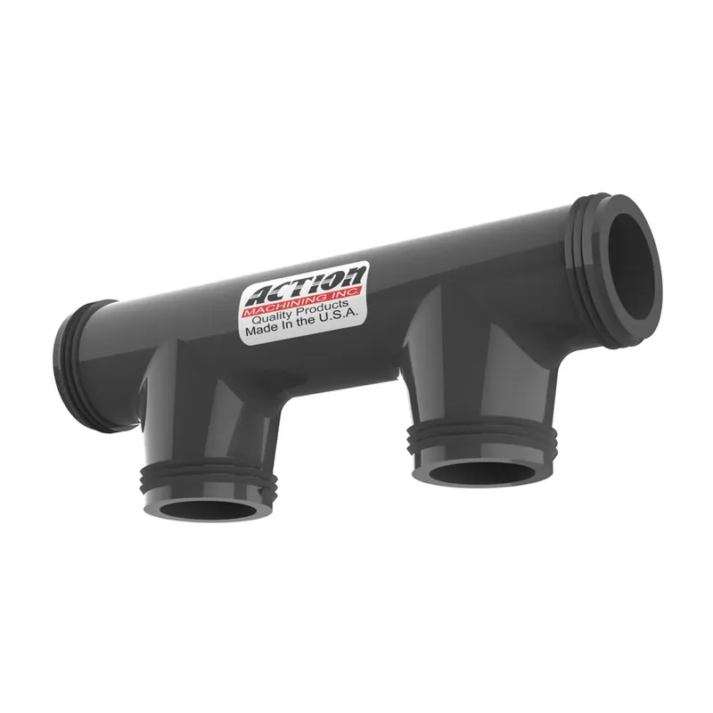 Action Filter 18002-2.0 Machining 2 Inches Double Manifold Tee