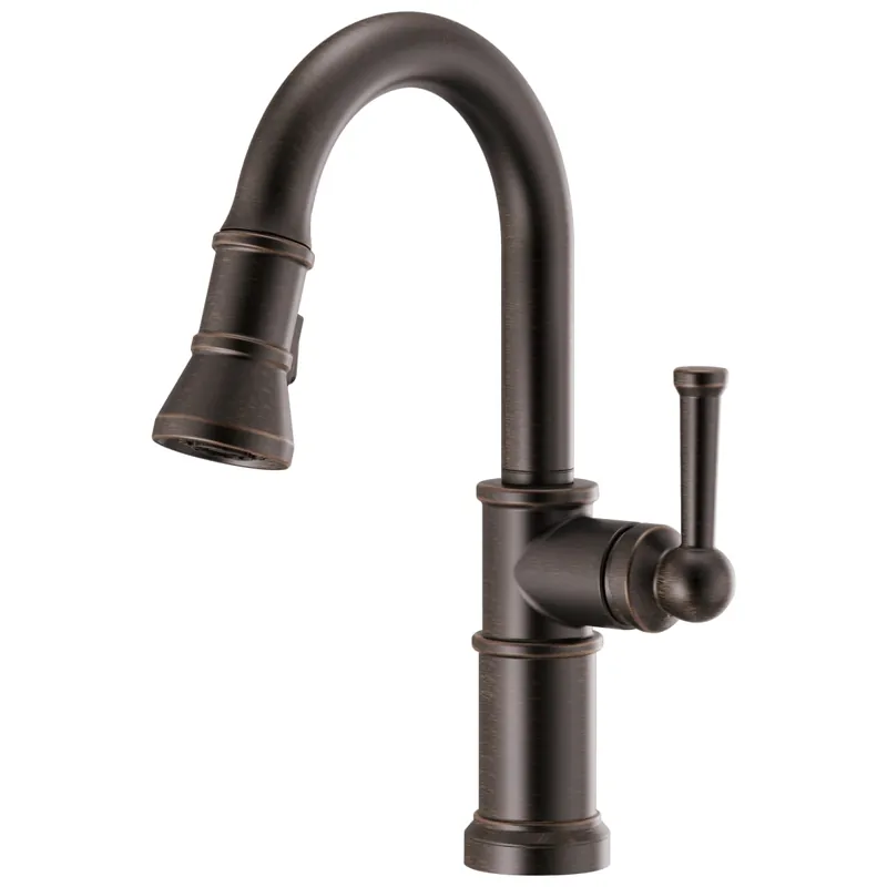Brizo 63925LF-RB Artesso Single Handle Pull Down Bar Faucet