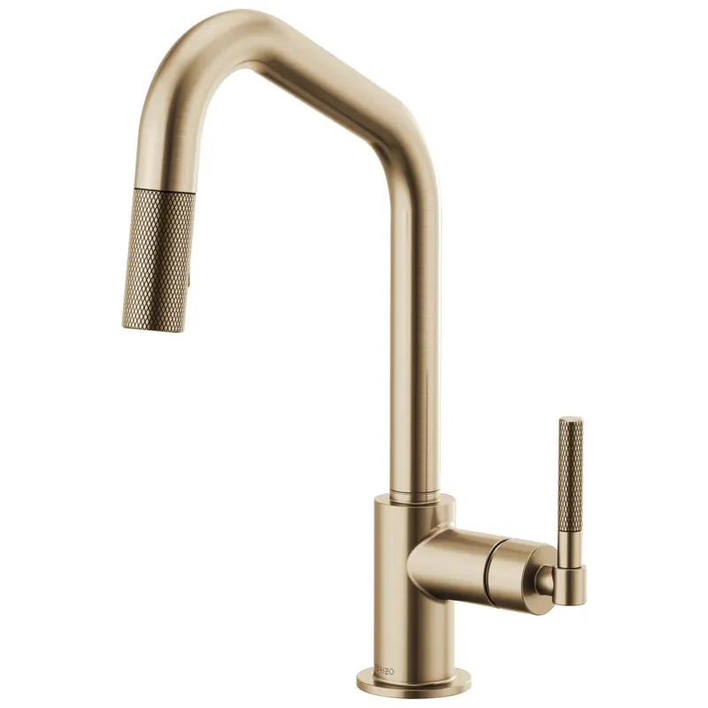 Brizo 63063LF-GL Litze Single Handle Pull Down Kitchen Faucet Luxe Gold