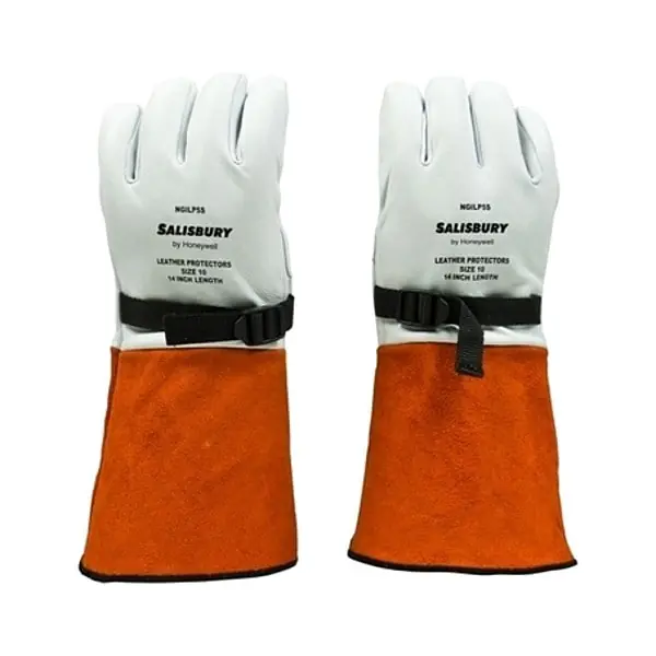 Salisbury NGILP5S/11 Glove Cowhide Suede (Split) Goatskin Leather Leather Protector Glove 11 Straight Cuff
