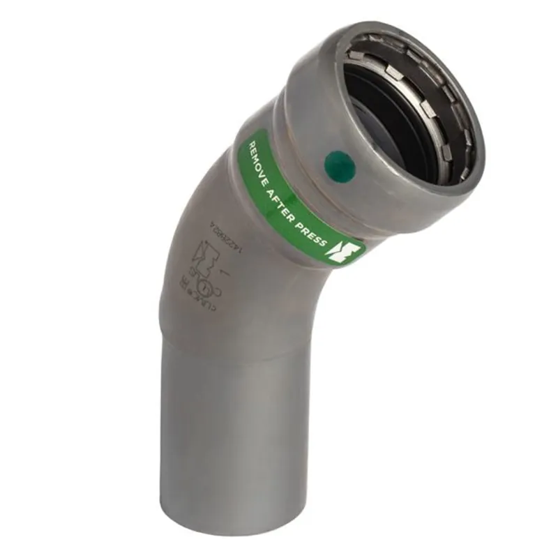 Mueller Streamline CP03334 3/4 inches Carbon Steel Press Fittings Mechanical 45 Degree Street Elbow Ftg x P