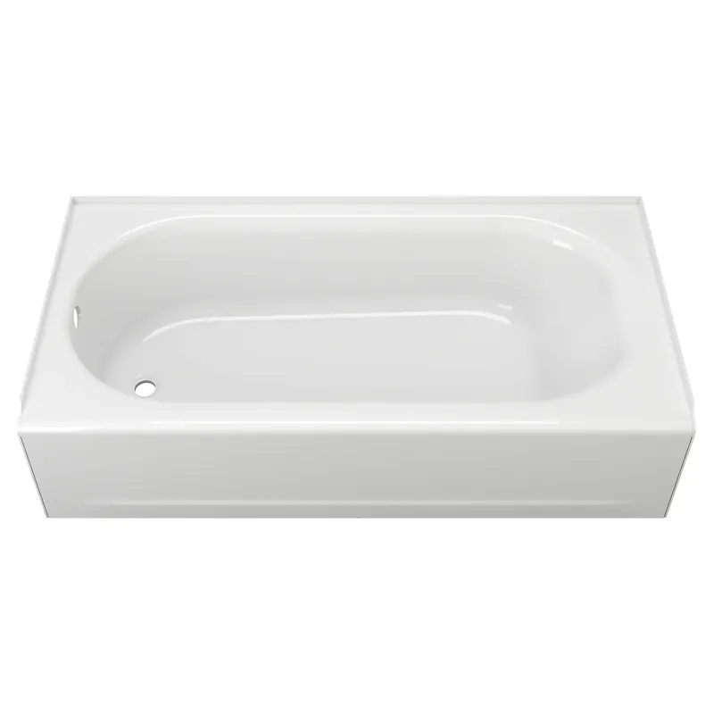 American Standard 1390202 Princeton PRO Steel 60 x 30-inch Integral Apron Bathtub with Left-Hand Outlet
