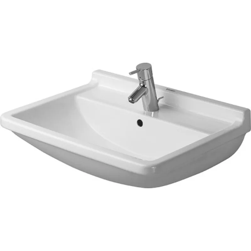 Duravit 300650030 Starck 3 Wall-Mounted Bathroom Sink 25-5/8 inches x 19-1/8 inches