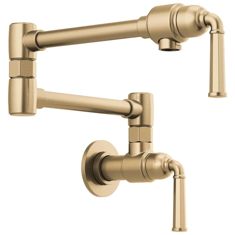 Brizo 62874LF-GL Rook Wall Mount Pot Filler Luxe Gold
