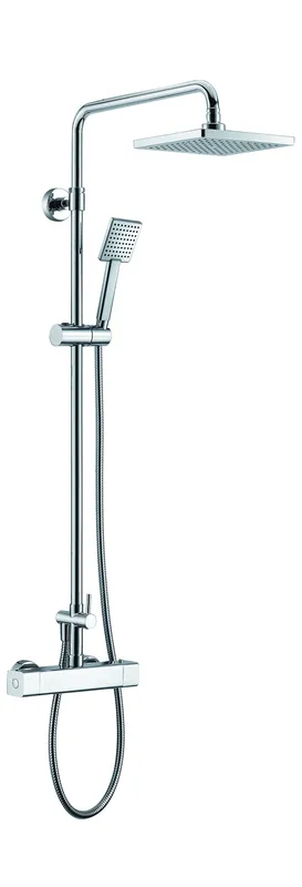 ALFI AB2862-PC Square Style Thermostatic Exposed Shower Set