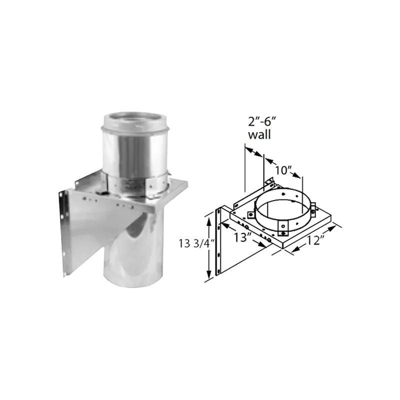 M&G DURAVENT 9672GA DuraTech Adjustable Tee Support Bracket - 8 feet