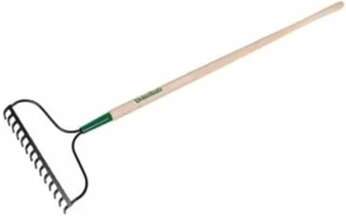 AMES 63141 15 Tine Bow Rake Forged Wood Handle