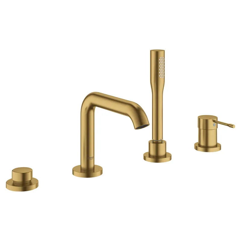 GROHE 19578GNA Essense Deck Mount Roman Bathtub Faucet with Handheld Shower