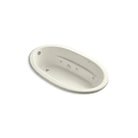 KOHLER 1164-S1-96 Sunward 72 x 42 in Whirlpool Drop-In Bathtub