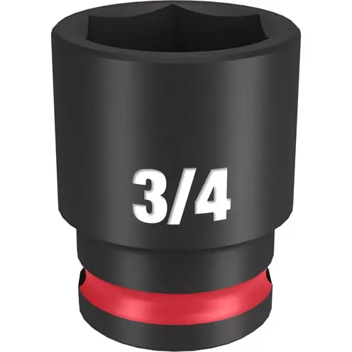 MILWAUKEE 49-66-6110 Shockwave Impact 3/8 Drive 3/4 Standard 6 PT Socket