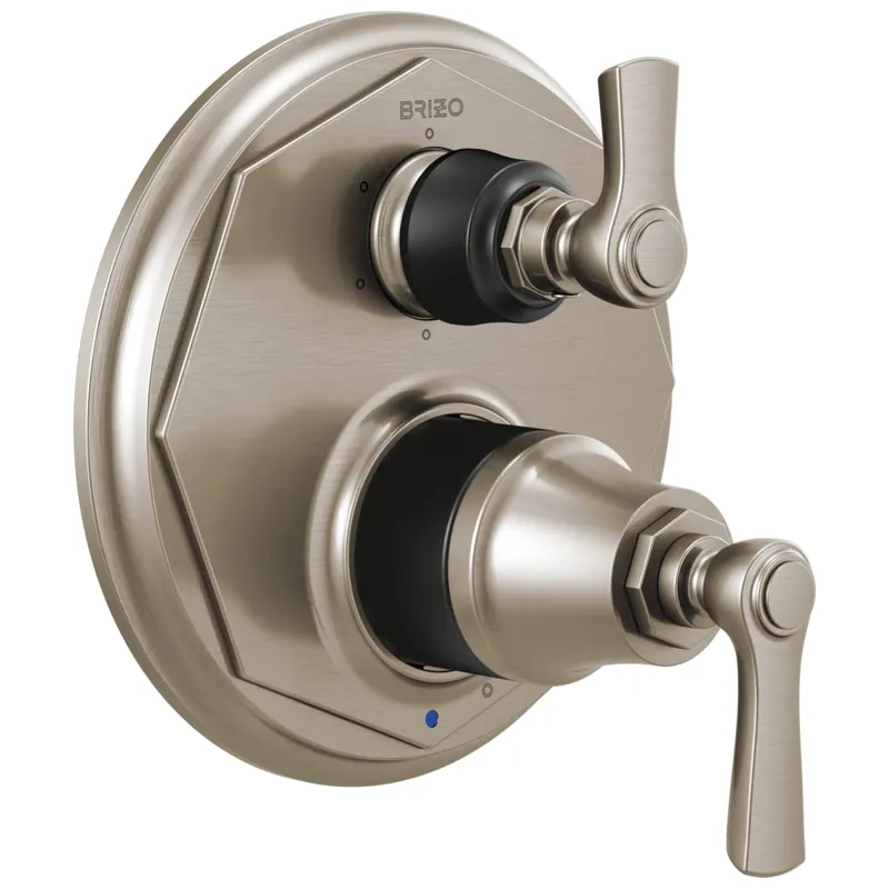 Brizo T75P660-NKBL Rook Pressure Balance Valve with Integrated 6-Function Diverter Trim