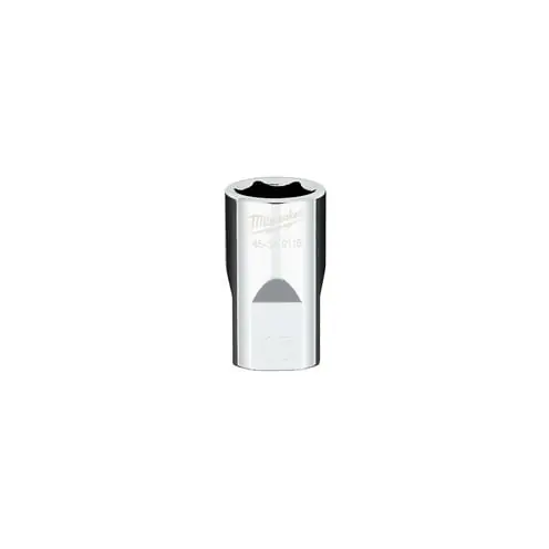 MILWAUKEE 45-34-9116 1/2 In. Drive 15Mm Metric 6-Point Socket With Four Flat Sides