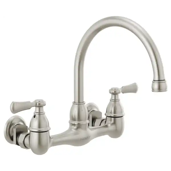 PEERLESS P2765LF-SS Elmhurst Two-Handle Wall-Mount Kitchen Faucet
