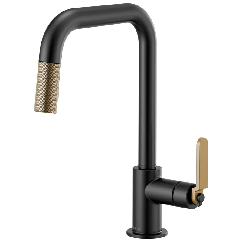 Brizo 63054LF-BLGL Litze Single Handle Pull Down Kitchen Faucet 1 Hole