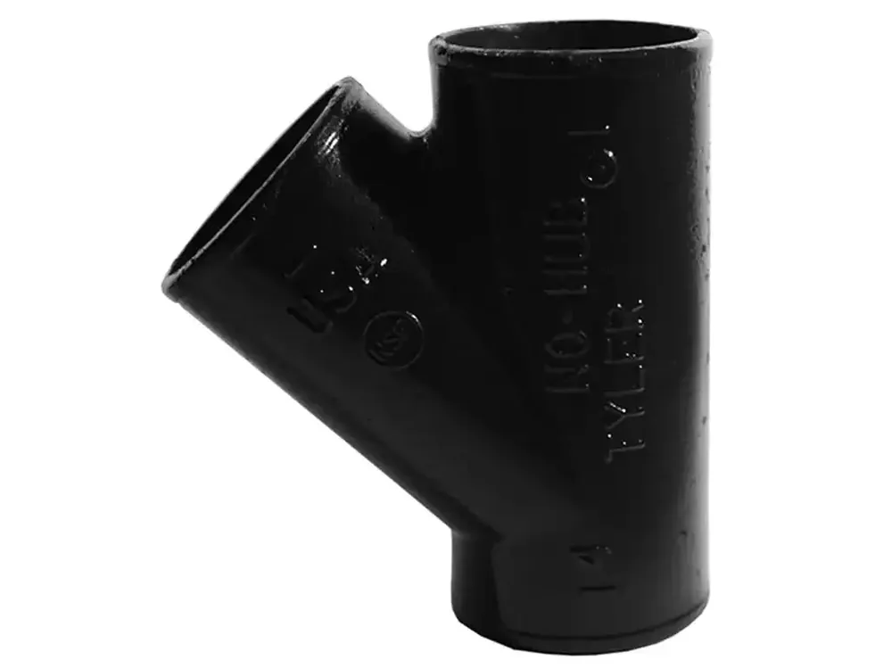 Charlotte Pipe 218 Cast Iron Soil Wye No Hub 4 inches x 3 inches Replacement MPN