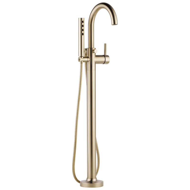Brizo T70175-GL Odin Single Handle Lever Floor Mount Filler in Luxe Gold