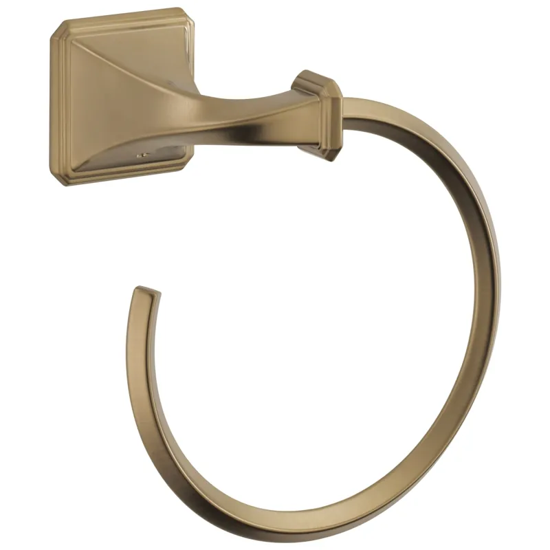 Brizo 694630-GL Virage Round Open Towel Ring in Luxe Gold