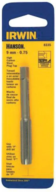 IRWIN 8344 Thread Tap, 12 mm Thread, Plug Tap Thread, 4 Flute