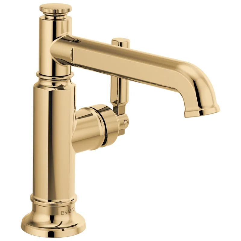 Brizo 65076LF-PG Invari Single Handle Monoblock Bathroom Sink Faucet