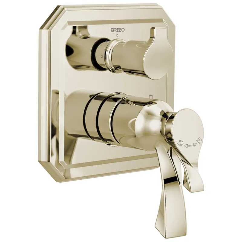 Brizo T75530-PN Virage Three Handle Thermostatic Valve Trim